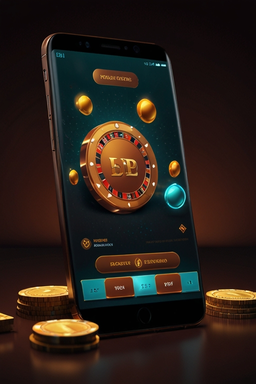 Smartphone mit Casino-App